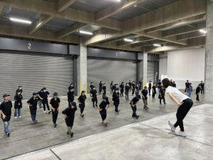 株式会社エハーライフ物流センターで実施した従業員向けウォームアップ研修（健康経営プログラム）